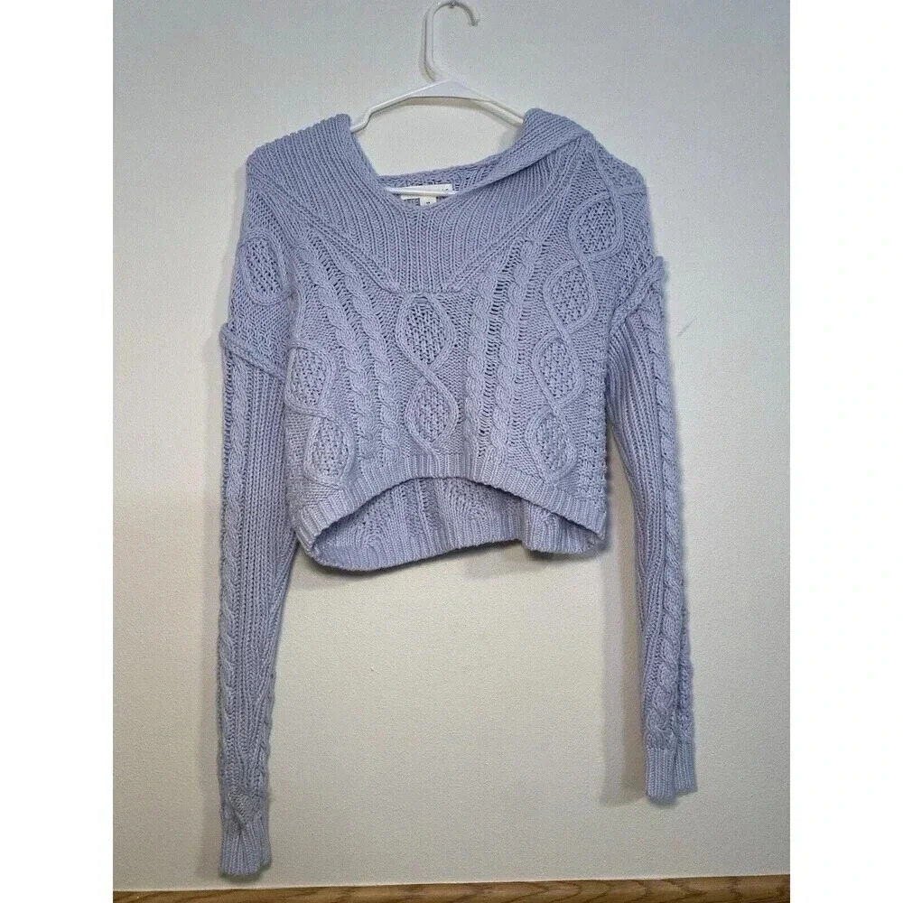 Knitted XS Aeropostale Light Blue Women Sweater
